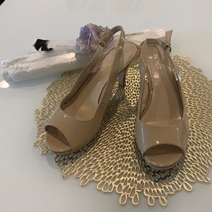 Nine West Jeopardy Peep Toe Sling Back Heels
